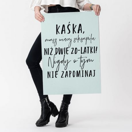 Du�a KARTKA NA 40 URODZINY DLA KOLE�ANKI XXL