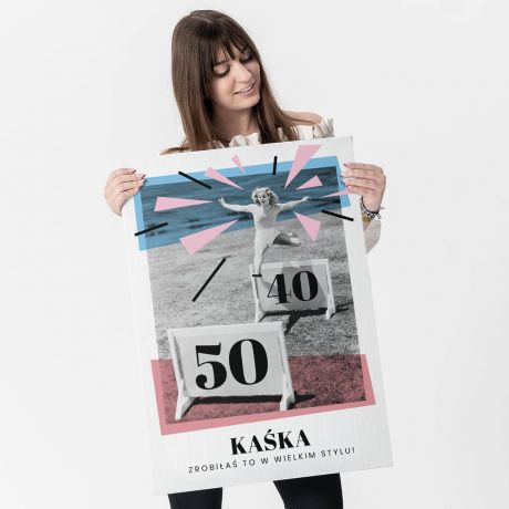 Du�a kartka na 40 urodziny XXL W WIELKIM STYLU