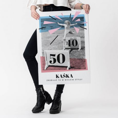 Du�a kartka na 40 urodziny XXL W WIELKIM STYLU
