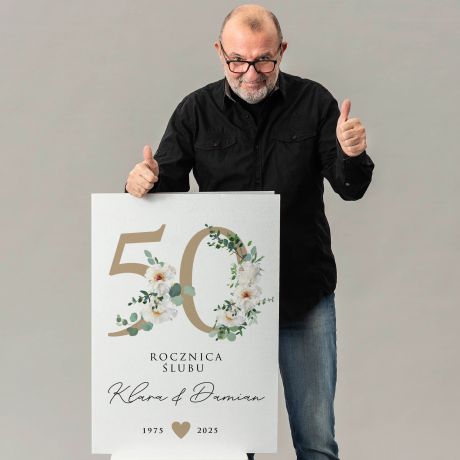 Dua kartka na 50 rocznic lubu ZOTE GODY