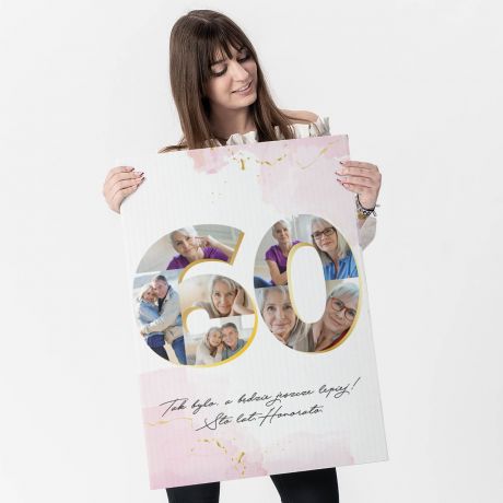 Du�a kartka na 60 urodziny KOLA� ZDJ��