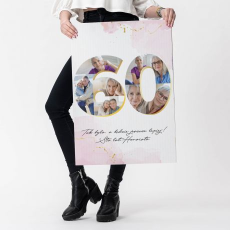 Du�a kartka na 60 urodziny KOLA� ZDJ��