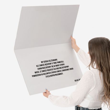 Du�a kartka na odej�cie z pracy XXL E-MAIL