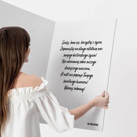 Du�a kartka PREZENT NA WIECZ�R PANIE�SKI DLA PRZYJACIӣKI