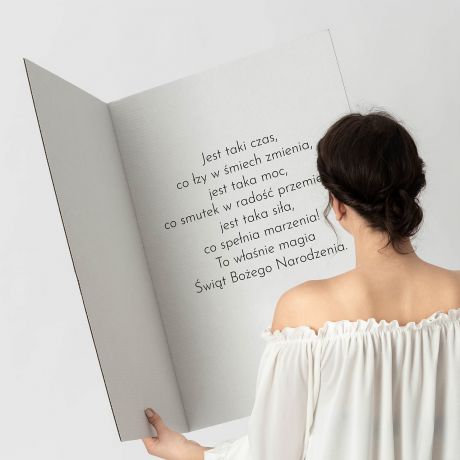 Dua kartka witeczna ze zdjciem PREZENT NA WITA DLA RODZINY