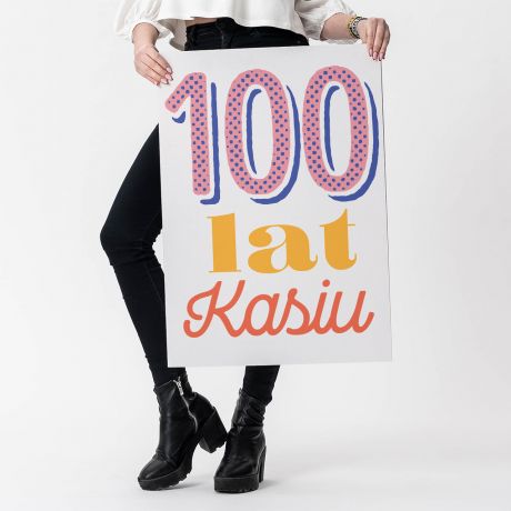 Du�a kartka urodzinowa XXL STO LAT!