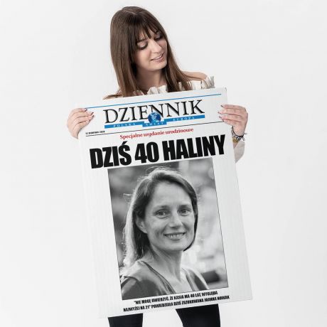 Du�a kartka z �yczeniami na 40 urodziny DZIENNIK