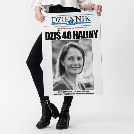 Du�a kartka z �yczeniami na 40 urodziny DZIENNIK