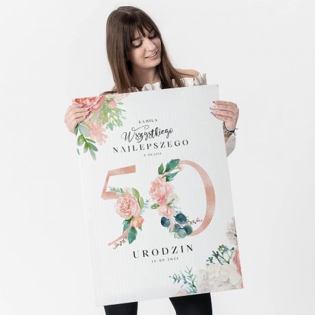 Du�a kartka z �yczeniami na 50 urodziny