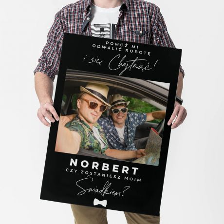 Du�a kartka ze zdj�ciem PRO�BA DO �WIADKA