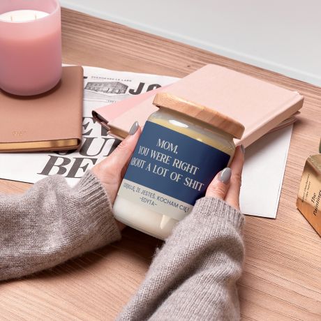 Dua wieczka personalizowana MIESZNY PREZENT NA DZIE MAMY