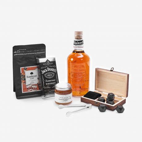 Duy KOSZ PREZENTOWY z alkoholem whisky kosz prezentowy z whisky prezent dla konesera whisky