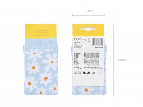 Dziecice skarpetki w kwiaty STOKROTKI 31-34