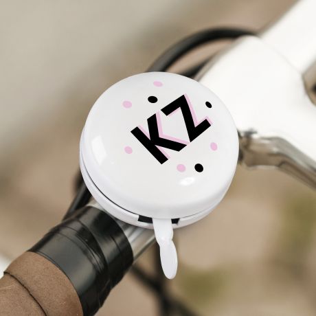 Dzwonek na rower Z INICJA�AMI dla dziewczyny