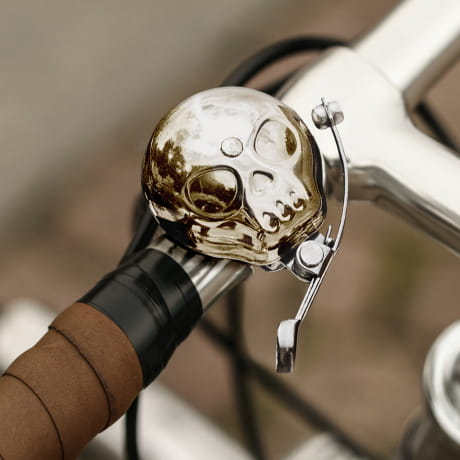 Dzwonek do roweru CZASZKA oryginalny prezent dla rowerzysty