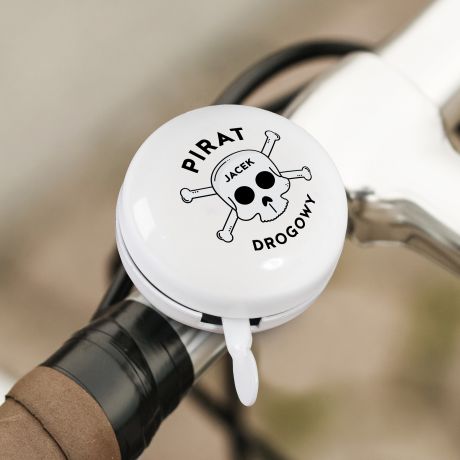 Dzwonek rowerowy z personalizacj� PIRAT DROGOWY prezent dla nastolatka