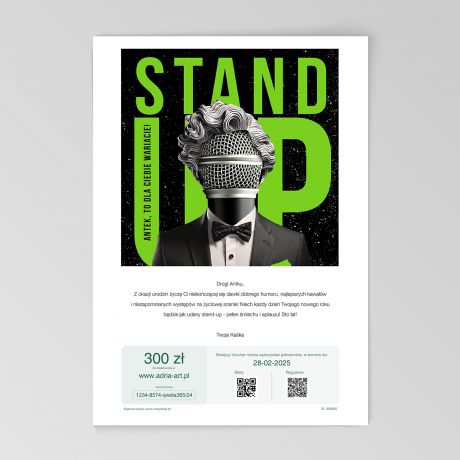 E-voucher na stand up lub inne wydarzenie kulturalne Adria Art - 300 z