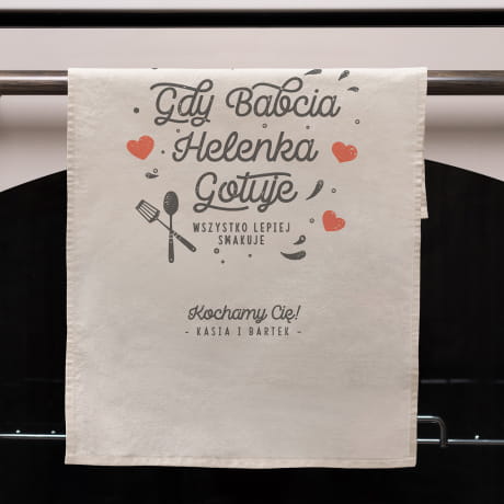 Rcznik do kuchni UPOMINEK DLA BABCI