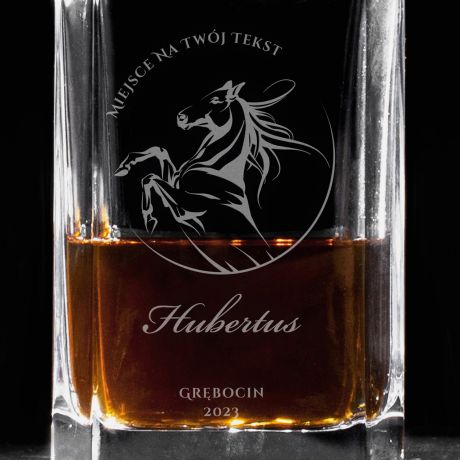 Elegancka karafka do whisky HUBERTUS prezent dla jedca