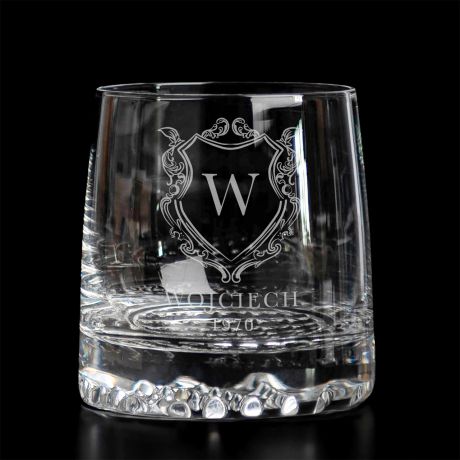 Elegancka szklanka do whisky KRLEWSKI ROCZNIK prezent dla mczyzny szklanka do whisky z grawerem