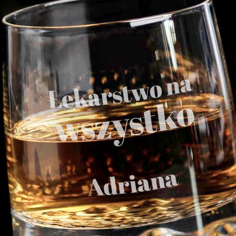 Szklanka do whisky z imieniem STYLOWY PREZENT DLA MʯCZYZNY