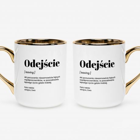 Elegancki kubek DEFINICJA prezent na odej�cie z pracy kubek na odej�cie z pracy kubek na po�egnanie z pracy