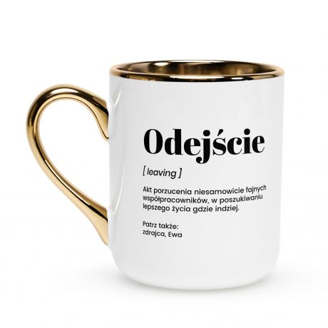 Elegancki kubek DEFINICJA prezent na odej�cie z pracy kubek na odej�cie z pracy kubek na po�egnanie z pracy