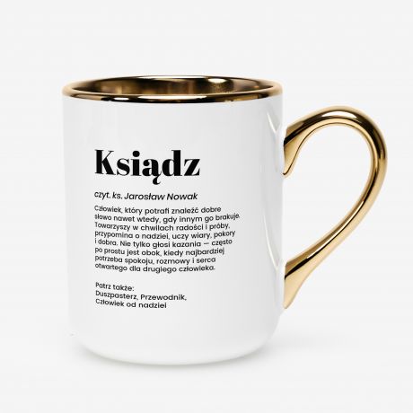 Elegancki kubek dla ksi�dza DEFINICJA kubek ksi�dza kubek definicja prezent dla ksi�dza upominek dla ksi�dza