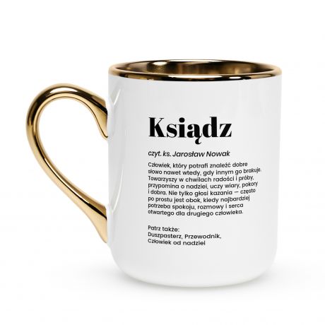 Elegancki kubek dla ksi�dza DEFINICJA kubek ksi�dza kubek definicja prezent dla ksi�dza upominek dla ksi�dza