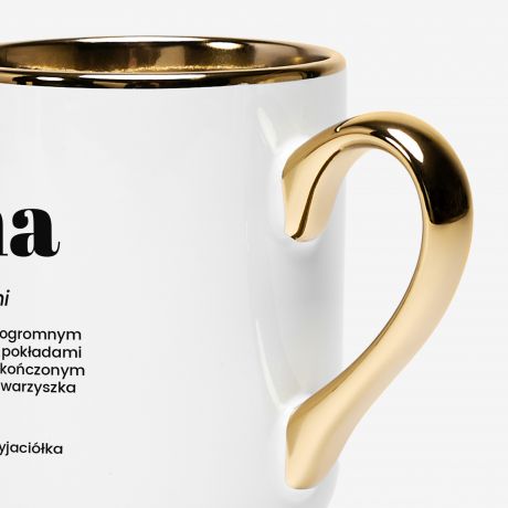 Elegancki kubek dla mamy DEFINICJA prezent dla mamy kubek na dzie� mamy