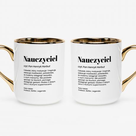 Elegancki kubek dla nauczyciela DEFINICJA kubek nauczyciela kubek definicja prezent dla nauczyciela