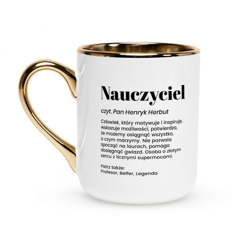Elegancki kubek dla nauczyciela DEFINICJA kubek nauczyciela kubek definicja prezent dla nauczyciela