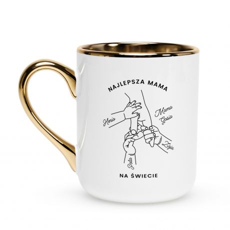 Elegancki kubek na Dzie� Matki NAJLEPSZA MAMA prezent dla mamy upominek dla mamy kubek dla mamy dzie� mamy
