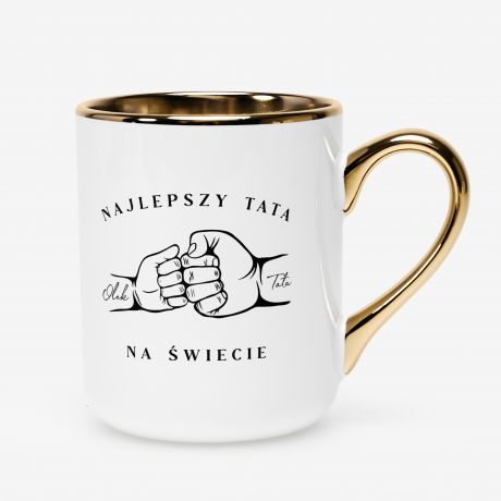 Elegancki kubek na Dzie� Ojca NAJLEPSZY TATA prezent dla taty kubek dla taty prezent na dzie� ojca