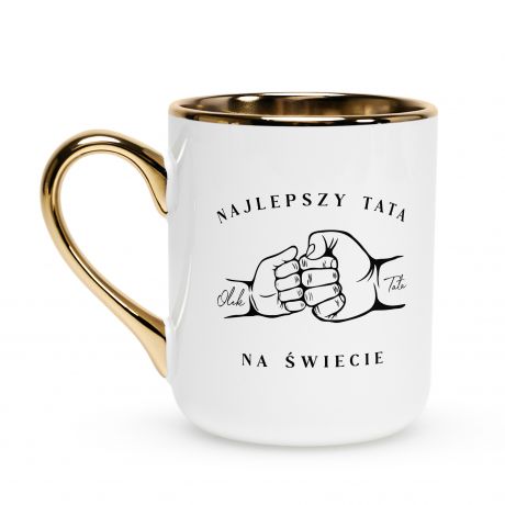 Elegancki kubek na Dzie� Ojca NAJLEPSZY TATA prezent dla taty kubek dla taty prezent na dzie� ojca