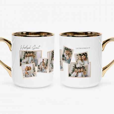 Elegancki kubek na wita RODZINNY KOLA prezent witeczny ze zdjciami prezent dla rodziny na wita