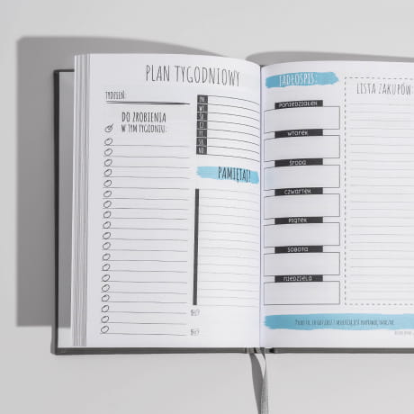 Elegancki planner PREZENT DLA KOBIETY szary