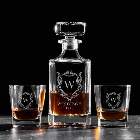 Elegancki zestaw do whisky KR�LEWSKI ROCZNIK prezent dla m�czyzny