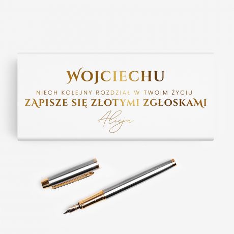 Eleganckie piro PREZENT GRATULACYJNY wieczne piro piro na prezent prezent dla pracownika prezent na awans