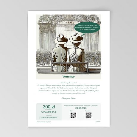E-voucher dla dwojga na wybrane wydarzenie kulturalne Adria Art na kwot 300 z