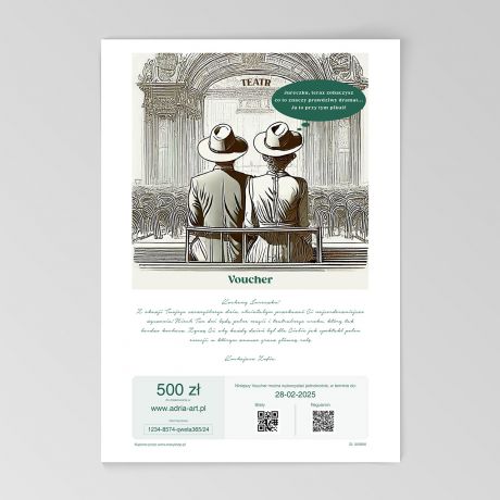 E-voucher do teatru lub inne wybrane wydarzenie Adria Art na kwot 500 z