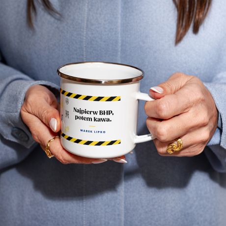 Emaliowany KUBEK BHPOWCA