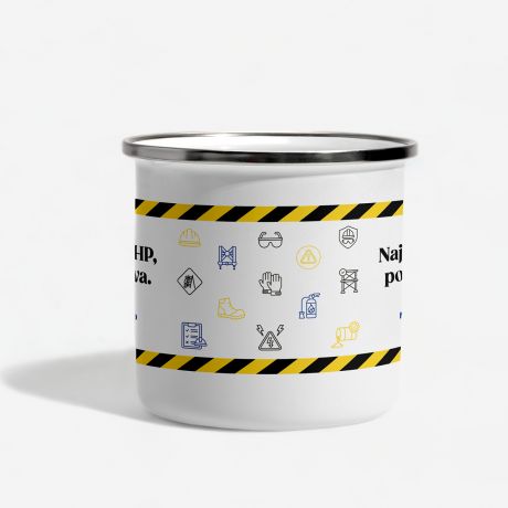 Emaliowany KUBEK BHPOWCA