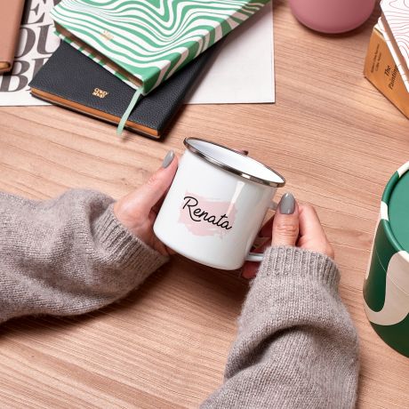 Emaliowany KUBEK DLA CIOCI kubek personalizowany prezent dla cioci prezent dla cioci na urodziny