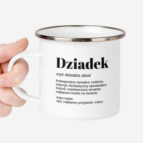 Emaliowany kubek DLA DZIADKA
