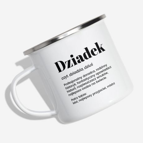 Emaliowany kubek DLA DZIADKA