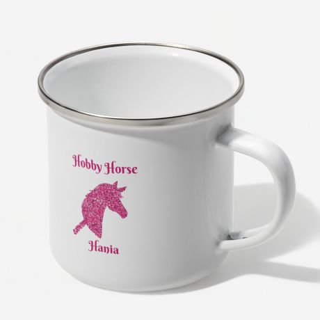 Emaliowany kubek dla dziewczynki HOBBY HORSE