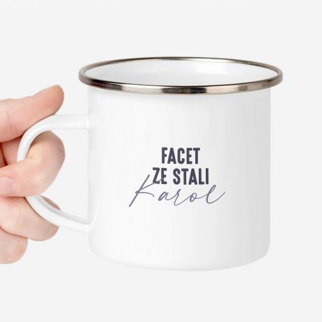Emaliowany kubek DLA FACETA 