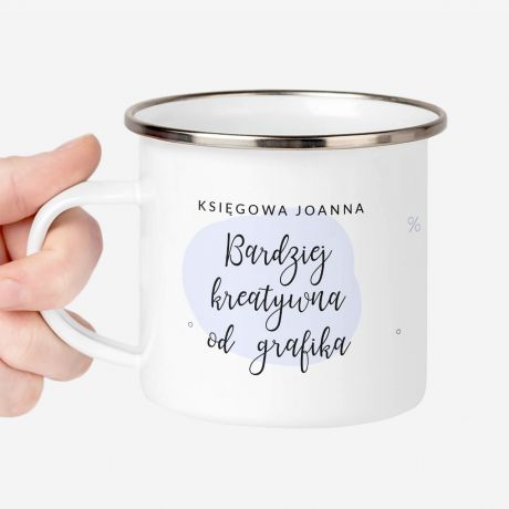 Emaliowany KUBEK DLA KSIGOWEJ