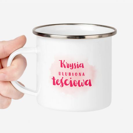 Emaliowany kubek DLA TECIOWEJ